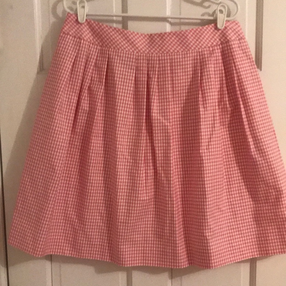 Brooks Brothers Pleated Gingham Skirt Size 14P